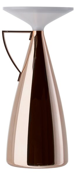 Kartell LED акумулаторна настолна лампа Camomille, меден цвят, дим., Затъмняване, Мед, Дневна/трапезария, Пластмаса, Дизайн