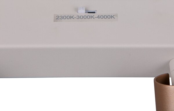 Trio Lighting LED тавански прожектор Ambala. Дължина 44 cm, сив/кафяв, 3-крилен., Затъмняване, Кафяв / ръждив, Дневна/трапезария, Метал, Модерен