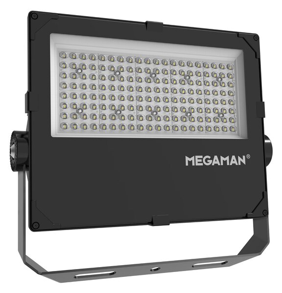 MEGAMAN LED прожектор за външно осветление Hugo, 90 W, 3000 K, IP66, Черен, Алуминий