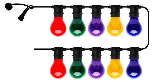 Sirius Светлинна верига с LED-лампички „Tobias“, стартово комплект, многоцветна, 10, Многоцветен, Пластмаса