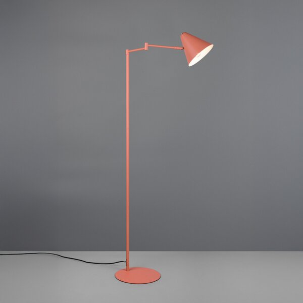 Trio Lighting Степен лампа Cosima, кайсиево, височина 126 cm, метал, Оранжев, Дневна/трапезария, Метал, Модерен