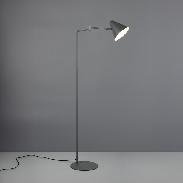 Trio Lighting Стелаж Cosima, антрацит, височина 126 cm, метал, Черен, Дневна/трапезария, Метал, Модерен