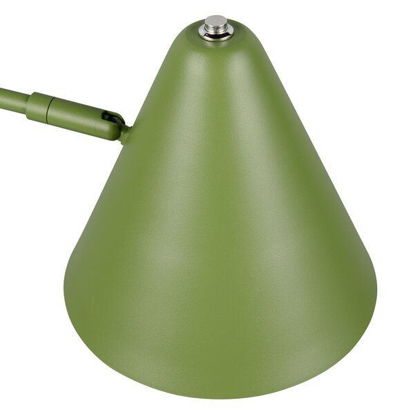 Trio Lighting Настолна лампа Cosima, зелена, височина 50 cm, метал, Зелен, Дневна/трапезария, Метал, Модерен