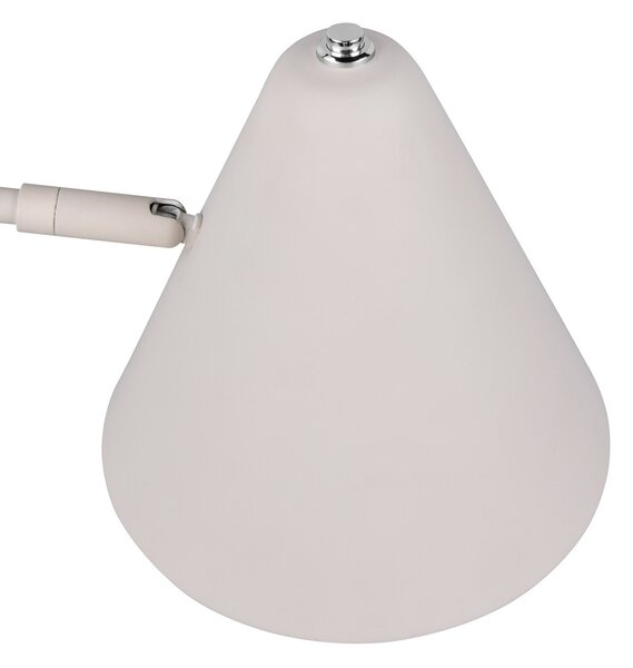 Trio Lighting Настолна лампа Cosima, светлосива, височина 50 cm, метал, Сив, Дневна/трапезария, Метал, Модерен