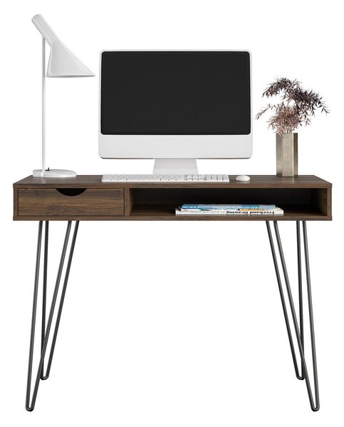 Работна маса от декор от орех 49x104 cm Concord – Novogratz