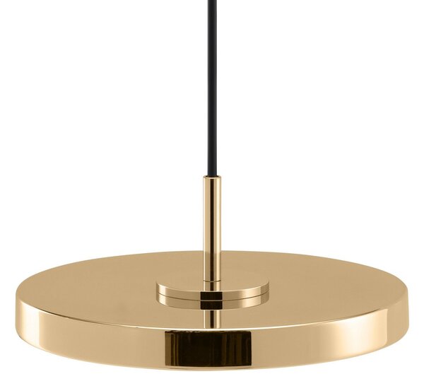 UMAGE LED висяща лампа Asteria Micro, полиран месинг, Ø 15 cm, Затъмняване, Злато / месинг, Дневна/трапезария, Метал, Дизайн