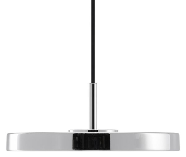 UMAGE LED висяща лампа Asteria Micro, полирана стомана, Ø 15 cm, Затъмняване, Металик, Дневна/трапезария, Метал, Дизайн