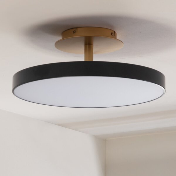 UMAGE LED плафон Asteria UP PLUS, антрацит Ø 60 cm CCT, Затъмняване, Черен, Дневна/трапезария, Метал, Дизайн