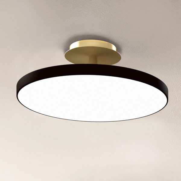 UMAGE LED плафон Asteria UP PLUS, черен, Ø 31 cm, CCT, Затъмняване, Черен, Дневна/трапезария, Метал, Дизайн