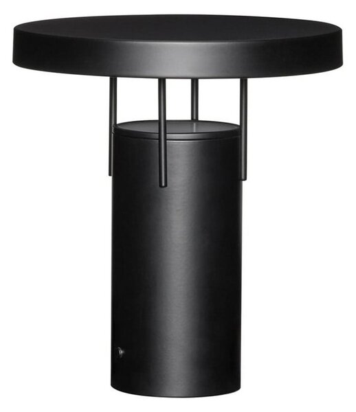 Hübsch HÜBSCH LED акумулаторна настолна лампа BringMe, матово черна, височина 28 cm, Затъмняване, Черен, Метал, Модерен