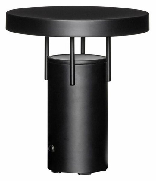 Hübsch HÜBSCH LED акумулаторна настолна лампа BringMe Mini, матово черна, 20 cm, Затъмняване, Черен, Метал, Модерен