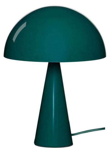 Hübsch HÜBSCH Настолна лампа Mush Mini, тъмнозелена, височина 34 cm, Зелен, спалня, Метал, Модерен