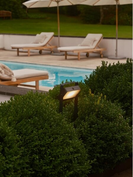 Nordlux - соларна LED лампа SAULIO LED/4,45W/3,7V IP44 2000 mAh 60 cm