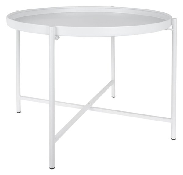 Бяла метална кръгла масичка за кафе ø 50 cm Meseta – Leitmotiv