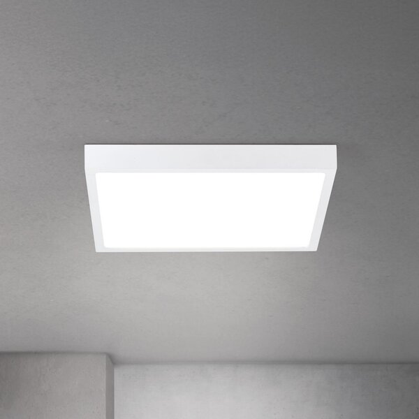 ORION LED таванска лампа Disc, бяла Дължина 40 cm CCT Метал/пластмаса, Затъмняване, Бял, Дневна/трапезария, Алуминий, Модерен