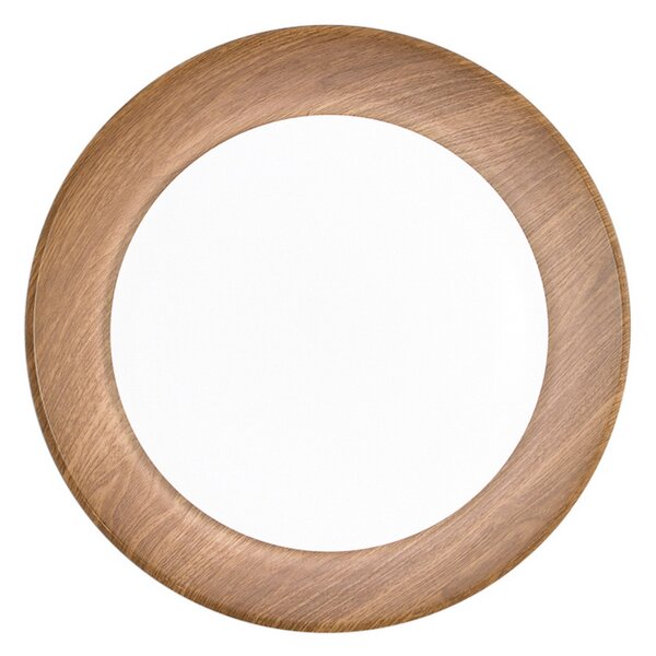 Luce Ambiente Design LED плафон Arka, Ø 40 cm, черен/с дървесен вид, метал CCT, Черен, Дневна/трапезария, Метал, Модерен