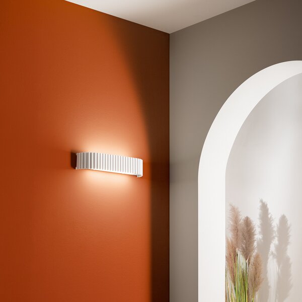 Luce Ambiente Design LED стенна лампа Niike, бяла, ширина 40 cm, метал, CCT, Бял, Дневна/трапезария, Метал, Модерен