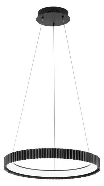 Luce Ambiente Design LED висяща лампа Niike, черна, Ø 50 cm, метал, CCT, Черен, Дневна/трапезария, Метал, Модерен