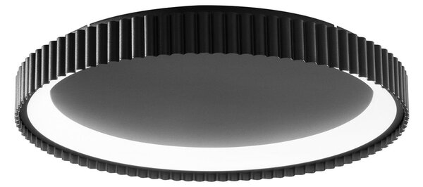 Luce Ambiente Design LED плафон Niike, черен, Ø 50 cm, метал, CCT, Черен, Дневна/трапезария, Метал, Модерен
