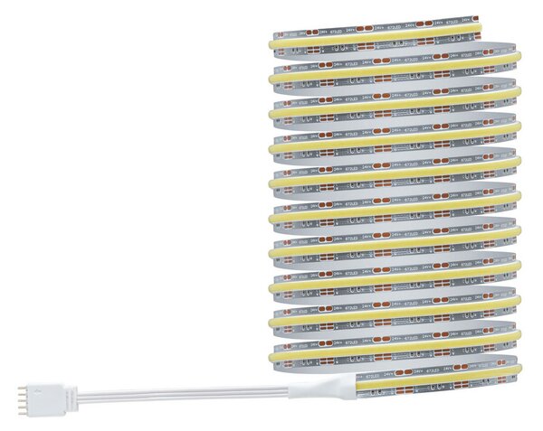 Paulmann LED лента MaxLED 1000 базов комплект, 3 м, сребрист, CCT, Затъмняване, Металик, Дневна/трапезария, Пластмаса, Модерен