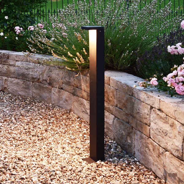 Deko-Light LED осветление за пътеки Lerna 1000 тъмно сиво Височина 100 cm 7,4 W CCT, Черен, Алуминий, Модерен