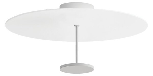 Linea Light LED таванска лампа Stilo_S, бяла, Ø 55 cm, Затъмняване, Бял, Дневна/трапезария, Алуминий, Модерен