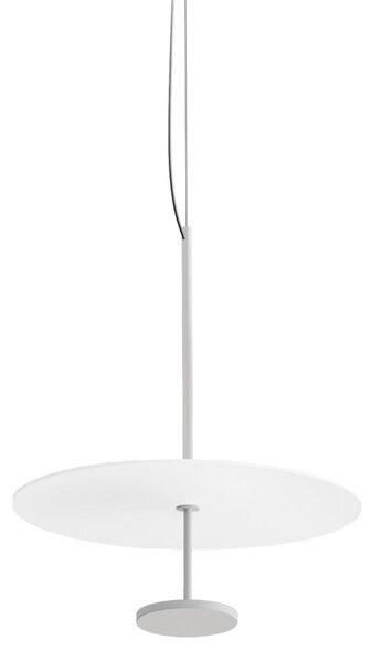 Linea Light LED висяща лампа Stilo_P, бяла, Ø 35 cm, IP40, Затъмняване, Бял, Дневна/трапезария, Алуминий, Модерен
