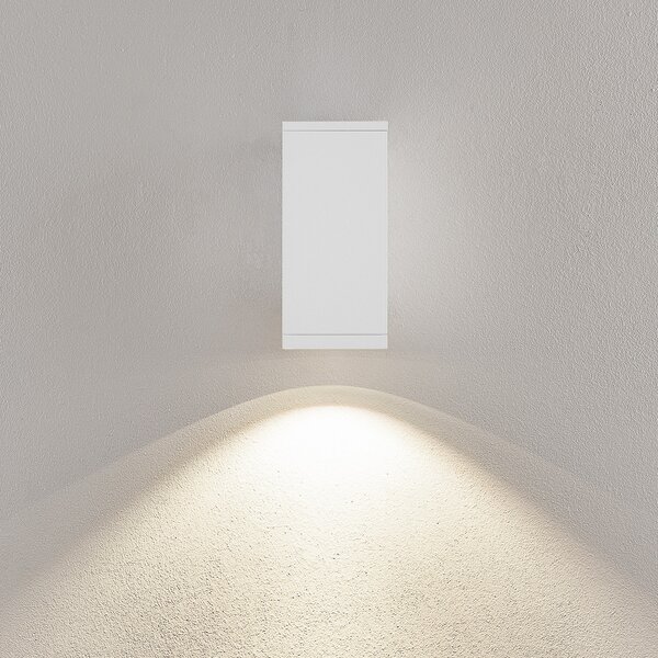 Deko-Light LED лампа за външна стена ShoreLine Pro Square, бяла, 830/840, Затъмняване, Бял, Алуминий, Модерен