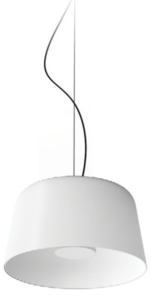Linea Light LED висяща лампа Delfi_P, бяла, Ø 35 cm, метал, Затъмняване, Бял, Дневна/трапезария, Алуминий, Модерен