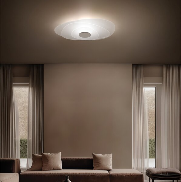 Linea Light LED таванска лампа Joint_S, бяла, метал, 71 cm, Затъмняване, Бял, Дневна/трапезария, Метал, Модерен