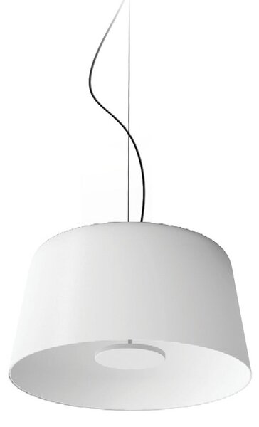 Linea Light LED висяща лампа Delfi_P, бяла, Ø 45 cm, метал, Затъмняване, Бял, Дневна/трапезария, Алуминий, Модерен
