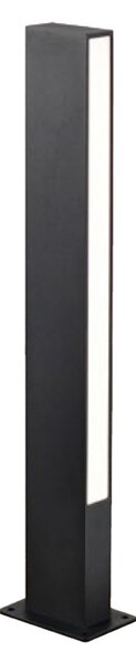 Viokef LED лампа за основа Lir, височина 60 cm, тъмно сив метал, 2-крилна., Черен, Алуминий, Модерен