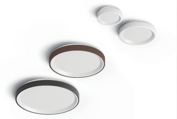 Linea Light LED стенна лампа Iside, черна, метал, Ø 35 cm, IP40, Затъмняване, Черен, Дневна/трапезария, Метал, Модерен