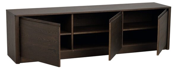 Скрин от декор от дъб в тъмно естествен цвят 180x50x40 cm Melstone – Rowico