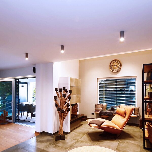 Deko-Light LED-Downlight Lucea 6, черен, алуминий, 2700 K, Затъмняване, Черен, Дневна/трапезария, Алуминий, Модерен