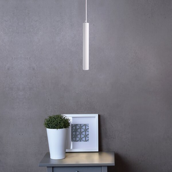 Deko-Light LED висяща лампа Slim, бяла, алуминий, 2700 K, Затъмняване, Бял, Дневна/трапезария, Алуминий, Модерен