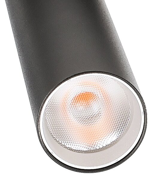 Deko-Light LED релсов прожектор Slim 1-фазен, черен, алуминий, 5W, 2700 K, Затъмняване, Черен, Дневна/трапезария, Алуминий, Модерен