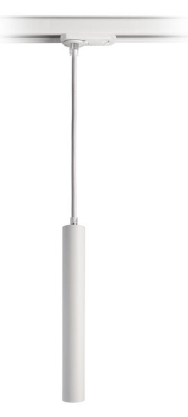 Deko-Light LED-Pendel Slim 1-фазна релса, бяла, алуминий, 5W, 2700 K, Затъмняване, Бял, Дневна/трапезария, Алуминий, Модерен