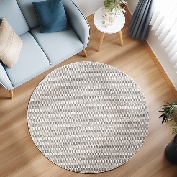 Кръгъл килим Loom Cream 120x120 cm