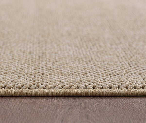 Кръгъл килим Loom Бежов 120x120 cm