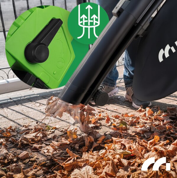 MALTEC MASTERBLOW3500W Електрически градински прахосмукач и вентилатор за листа „3 в 1“ с шредер