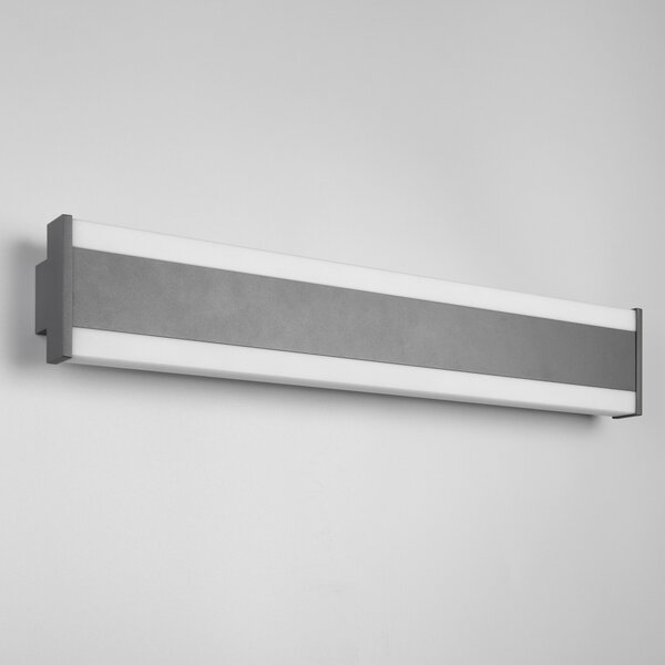 Trio Lighting LED лампа за външна стена DAWSON, 60 cm, антрацит IP54 CCT нагоре/надолу, Черен, Алуминий, Модерен, Стенна ъглова