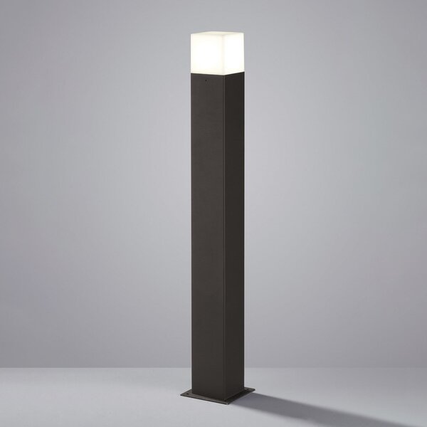 Trio Lighting LED осветление за пътеки HUDSON, антрацит, височина 80 cm, метал, IP44, Черен, Алуминий, Модерен