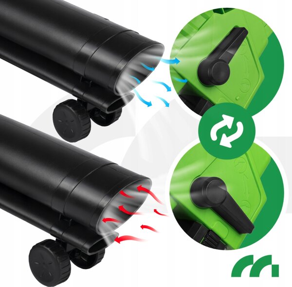 MALTEC MASTERBLOW3500W Електрически градински прахосмукач и вентилатор за листа „3 в 1“ с шредер