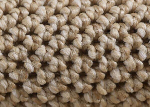 Кръгъл килим Loom Бежов 120x120 cm