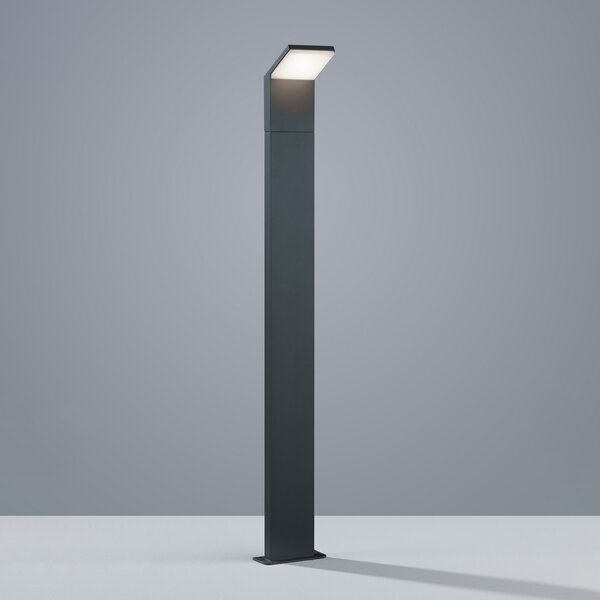Trio Lighting LED осветление за пътеки PEARL, височина 100 cm, антрацит, метал, IP54, Черен, Алуминий, Модерен