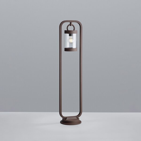 Trio Lighting Осветление за пътеки SAMBESI, ръждиво, височина 100 cm, метал, IP44, Затъмняване, Кафяв / ръждив, Алуминий, Модерен