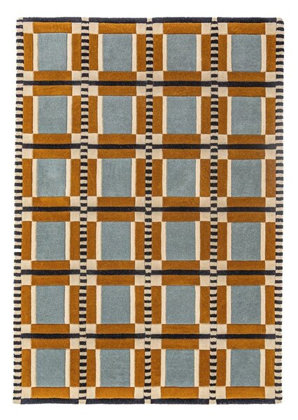 Ръчно изработен вълнен килим 140x200 cm Quadro Wool – Flair Rugs