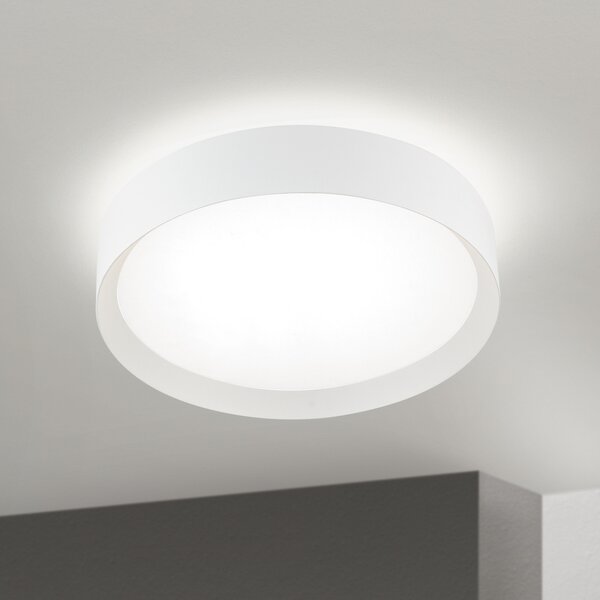 ORION LED плафон VARIO, Ø 40 cm, бял, метал, CCT, с регулируема яркост, Затъмняване, Бял, Дневна/трапезария, Метал, Модерен