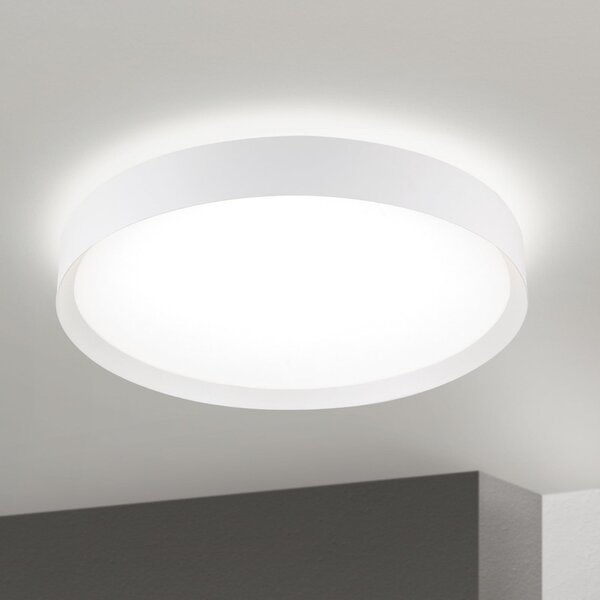 ORION LED таванска лампа VARIO, Ø 60 cm, бяла, метал, CCT, с регулируема яркост, Затъмняване, Бял, Дневна/трапезария, Метал, Модерен